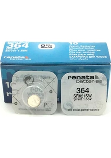 Renata 364 SR621SW 1.55V Saat Pili 10'lu