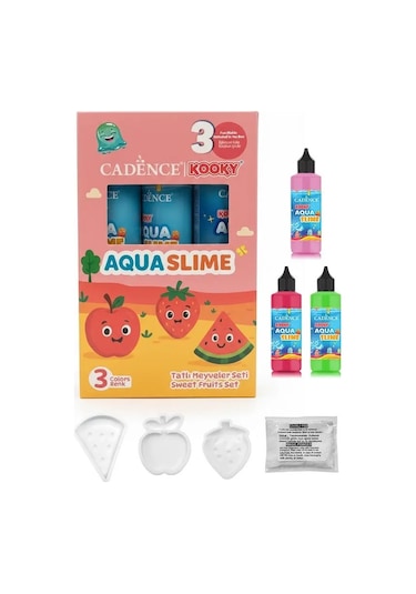 Kooky Aquaslime Tatlı Meyveler Seti 3 Renk 90ml