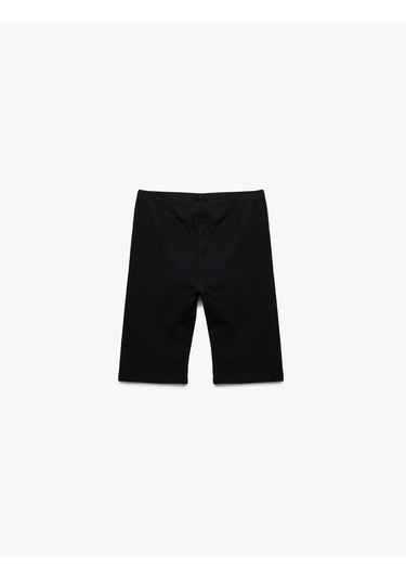 Koton Pamuklu Beli Lastikli 3'lü Basic Kısa Tayt Seti Gri 5skg10313ak Gri