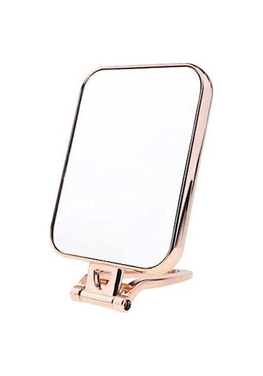 Bella House K 5181 Çift Yönlü Kare Makyaj Aynası Gold