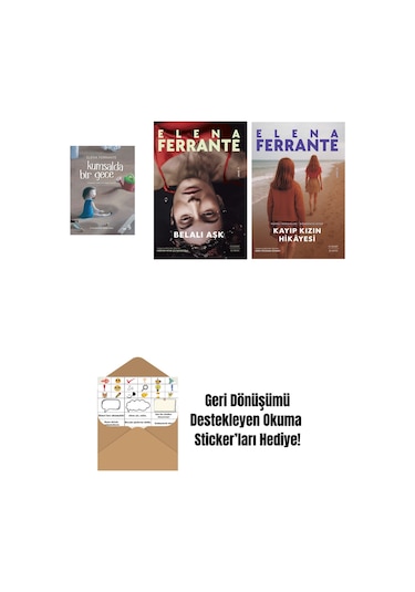 Kumsalda Bir Gece + Belalı Aşk + Kayıp Kızın Hikayesi + Okuma Sticker'ları