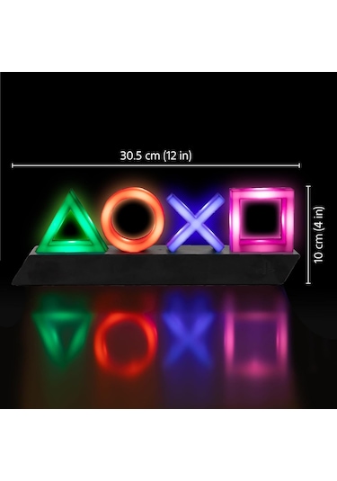 Mufunye Oyun Konsolu Simge Işıklı Dekoratif Lambader - Usb Şarjlı 3 Aydınlatma Modu Ve Müzik Etkileşimi İle Sohbet Konusu Oda Aydınlatıcısı Siyah, Logo Yok Siyah