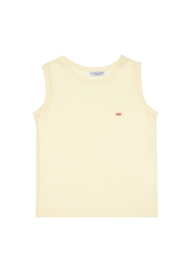 U.S. Polo Assn. Kız Çocuk Limon Kolsuz Basic Tişört 50306215-VR035