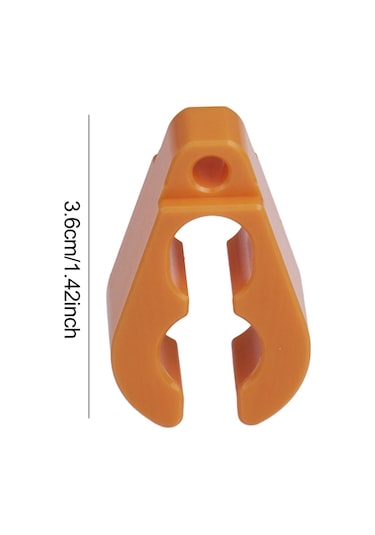 Homyl Uzun Hortum Klipsi Tutucu Hafif Şnorkelli Dalış Turuncu