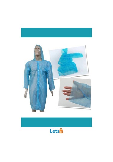 Tek Kullanımlık Kapüşonlu Yağmurluk Pratik Ve Taşınabilir Çok Renkli