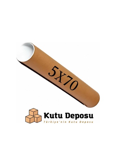 5x70 Cm Kapaklı Silindir Postüp Rulo Gönderi Kutusu 5 Adet