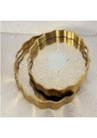 Roy Kıng Shay 2 Li Yuvarlak Tepsi 39 4 Ve 34 4