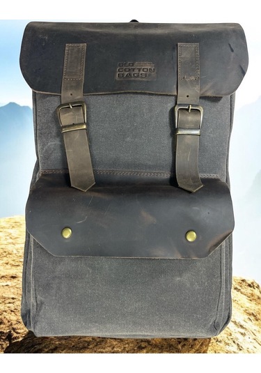Vintage Kanvas Deri Su Geçirmez Unisex Laptop Bölmeli Okul Seyahat Kamp Sırt Çantası 31 Cm X 44 Cm Siyah Vintage Kanvas Deri Su Geçirmez Unisex Laptop Bölmeli Okul Seyahat Kamp Sırt Çantası 31 Cm X 44 Cm Siyah