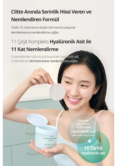 Hassas Ciltlere Nemlendirici Tonik Ped Goodal Houttuynia Cordata Hyaluron Soothing Clear Pad