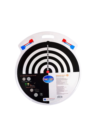 4 Oklu Mıknatıslı Profesyonel Dart Seti Çift Yönlü Manyetik Dart Askılı Dartboard