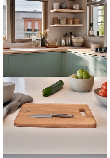 Yekpare Masif Ahşap Sunum Tahtası Kesme Tahtası Kayın Large 8