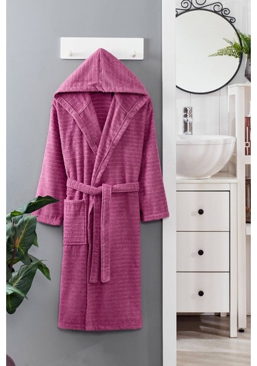 Kapüşonlu Unisex Banyo Bornozu %100 Soft Pamuklu 001