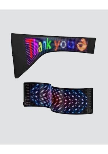 Led Matrix Piksel Panel Işığı - 5v Usb, Uygulama Kontrollü Çok Renkli