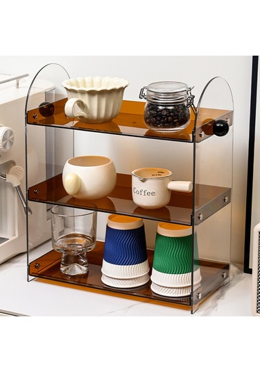 Suntek Dolap Masaüstü Mutfak Için Çok Yönlü Tezgah Üstü Kahverengi