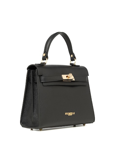 D28 Black Portföy Çantası Kadın Katıa Piumelli Milano Bag D28 Black