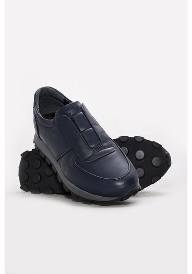Fast Step Hakiki Deri Erkek Casual Ayakkabı 154ma708-1 Lacivert