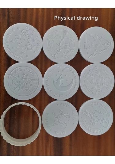 Sointeresting Mutlu Noel Kurabiye Kalıbı Noel Kurabiye Kurabiye Pişirme Noel Kalıbı Mutfak Alet Mühür Gösterildiği Gibi