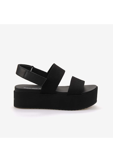 Calvin Klein Kadın Dolgu Topuk Sandalet Yw0yw01788 Siyah