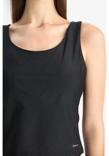 DeFactoFit U Yaka Astarlı Pedli Bikini Üstü D9380AX25HSBK81 Siyah