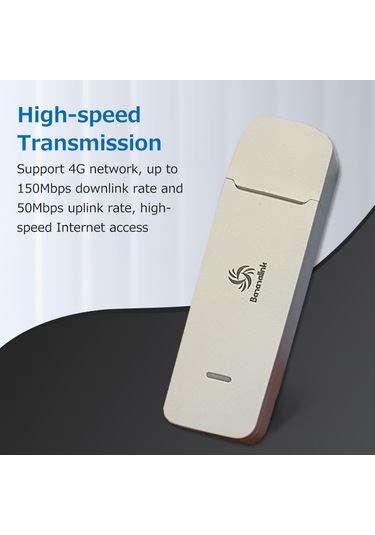 Wezone 150mbps Hızlı 4g Lte Taşınabilir Wifi Modem, Usb Mini Kablosuz Router İle Kolay Kullanım, Beyaz