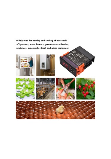 Monyee Wk7016c1 Akıllı Sıcaklık Kontrol Cihazı - 5a 220v - Isıtma/soğutma Otomatik Değişim - Hassas Algılama - Gecikme Koruması - Veri Kilidi - Abs Malzeme