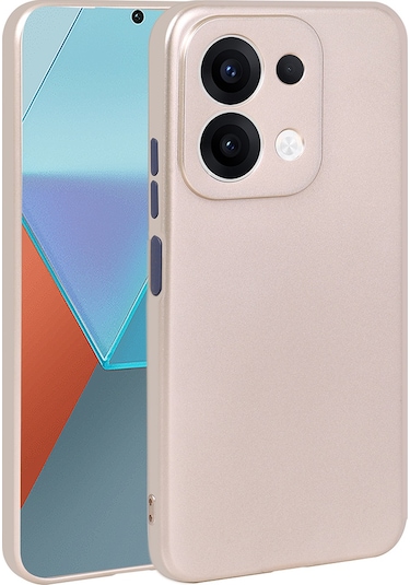 Redmi 15c Kılıf Zore Premier Silikon Kapak - Gold Gold