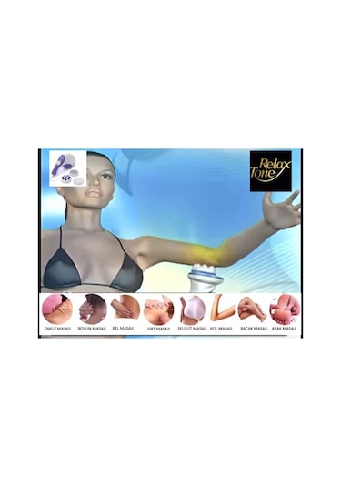 Relax Spin Tone Rl-060 Super Tone  Titreşimli Masaj Aleti Beyaz - Mavi