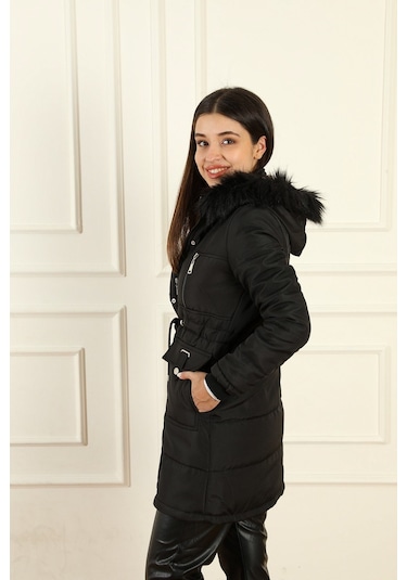 Modaplaza Kadın Bondit Mont 4201- K23mflx4201mntsiyah K23MFLX4201MNTSİYAH Siyah