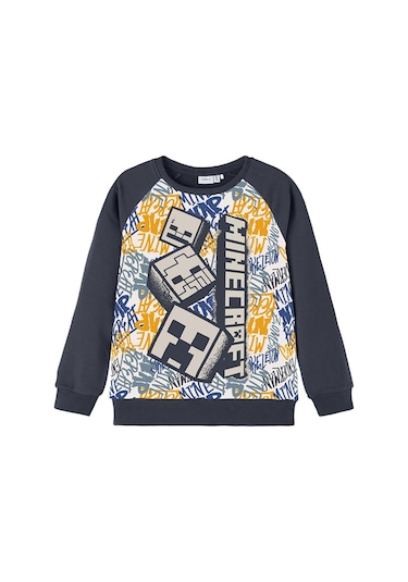 Name İt Erkek Çocuk Bisiklet Yaka Sweatshirt 13221202 001 Siyah