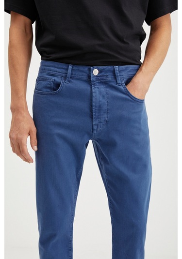 Antonıa Erkek Tappared Fit Boru Paça Kalın Dokulu Esnek Yapılı Magic Denim Kot Mavi Jeans Antonıa Erkek Tappared Fit Boru Paça Kalın Dokulu Esnek Yapılı Magic Denim Kot Mavi Jeans
