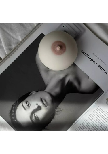 Ivamed Doğal Dekoratif Balmumu Mum Meme Göğüs 220895406 Sütlü