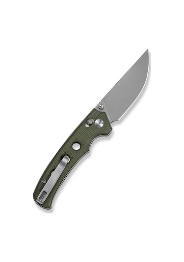 Civivi Noctis Olive Canvas Micarta Handle Stonewashed Nitro-v Blade Kamp Çakı Yeşil