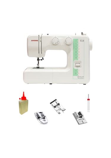 Janome Green 19 Dikiş Makinesi + Ayak Seti