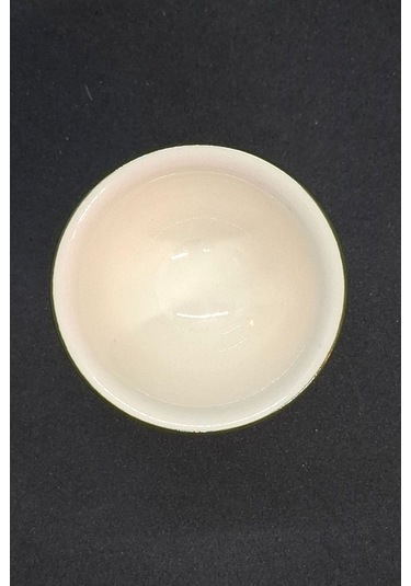 Mettlach El Boyaması Vintage Yumurtalık Çiçekli 1 Adet Bej - Kırmızı