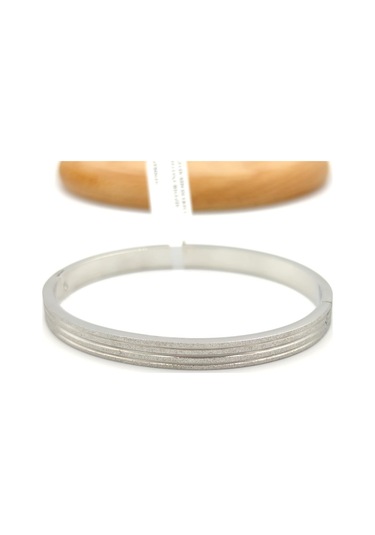 Çelik Sim Detaylı Kelepçe Bilezik