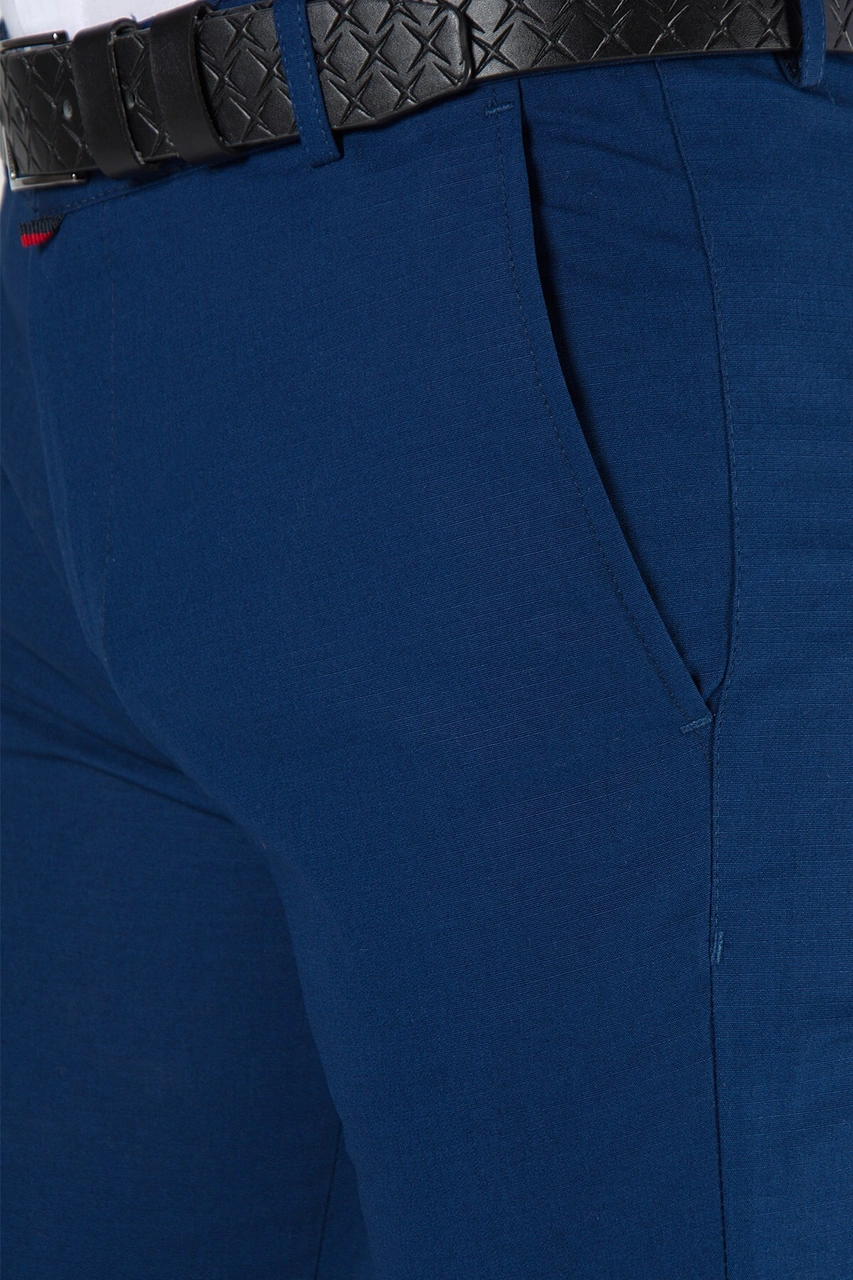 Veaven Erkek Sax Slim Fit Petekli İtalyan Kesim Keten Pantolon Çok Renkli36