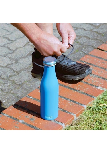 Lurch - 500 Ml Okyanus Mavi, Paslanmaz Çelik Termos - Çift Cidarlı, Sızdırmaz - 240855 Beyaz