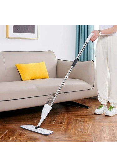 Gajeena Ev Ve İşyeri Temizliği İçin 360 Döner Başlı Mikrofiber Sprey Mop - Yıkama Özelliği, Tekrarlı Kullanım Su Botulu, Islak/kuru Kullanim