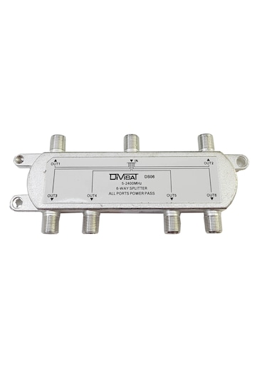 Divisat 1/6 Splitter 5-2400 1 Giriş 6 Çıkış Bölücü