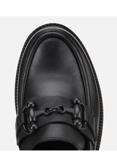 Hotiç Kadın Deri Siyah Kalın Tabanlı Klasik Loafer 01ayh314410a100 01ayh314410a100 Siyah