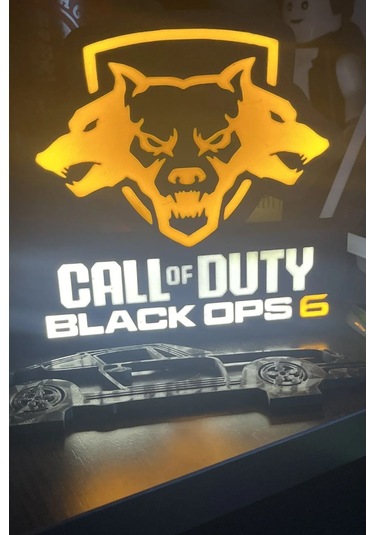 Call Of Duty Black Ops 6 Tasarımlı Gece Lambası Çok Renkli