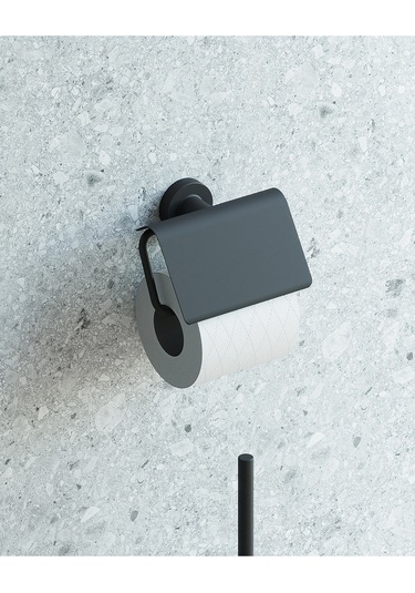 Tecno Black Tuvalet Kağıtlık - Mat Siyah Mat Siyah