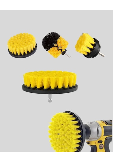 Bfs 3 Lü Matkap Ucu Fırça Seti Derinlemesine Temizlik, Tüm Yüzeylerle Uyumlu
