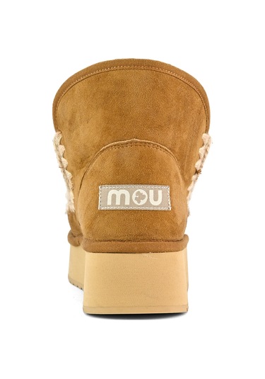 Bot Kar Kadın Mu.fw681000a Cog Mou Mini Eskimo Platform Boot Cognac Beyaz