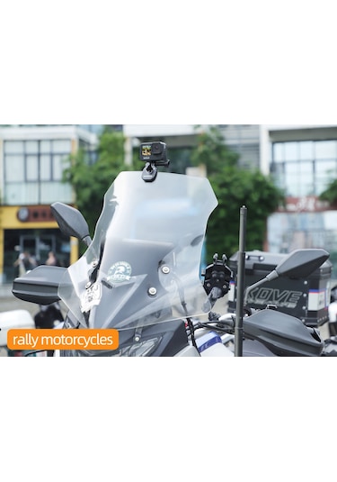 Gajeena Sunnylife Zj846 Alüminyum Motosiklet Cam Klembi - Gopro, Insta360 Go Ve Akıllı Telefonlar İçin Dayanıklı Kayıt Tutucu