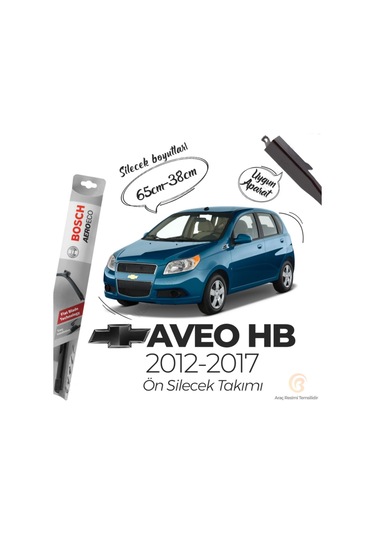 Chevrolet Aveo Hb Muz Silecek Takımı 2012-2017 Bosch Aeroeco