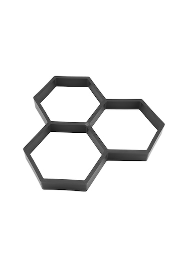 Xiyyadms Çok Kullanımlı Plastik Bahçe Yolları Kalıbı - Geometrik Desenli Beton Basamak Taşı Yapıcı, Tekrarlı Kullanım