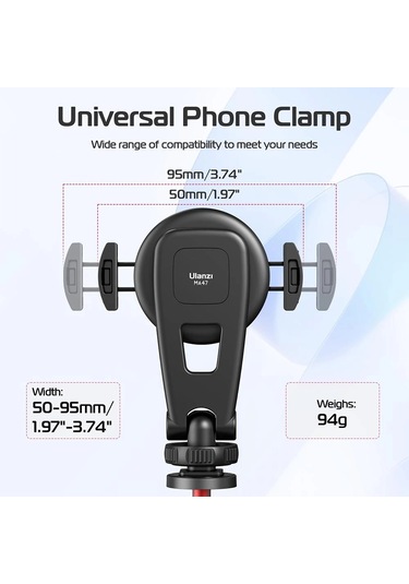 Ulanzi Ma47 2 İn 1 Manyetik Telefon Tutucu Stand 1 Black