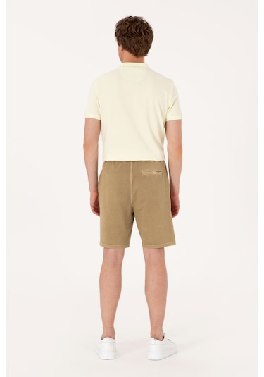 U.s. Polo Assn. Erkek Haki Şort Örme 50306976-vr027 Haki
