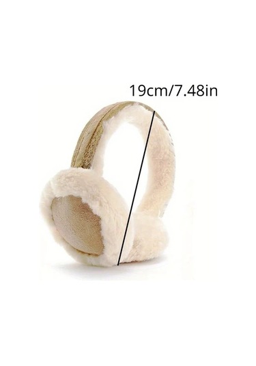 Primepickings 1 Adet Klasik Kahverengi Peluş Kulaklık, Yumuşak Kışlık Kulak Isıtıcı